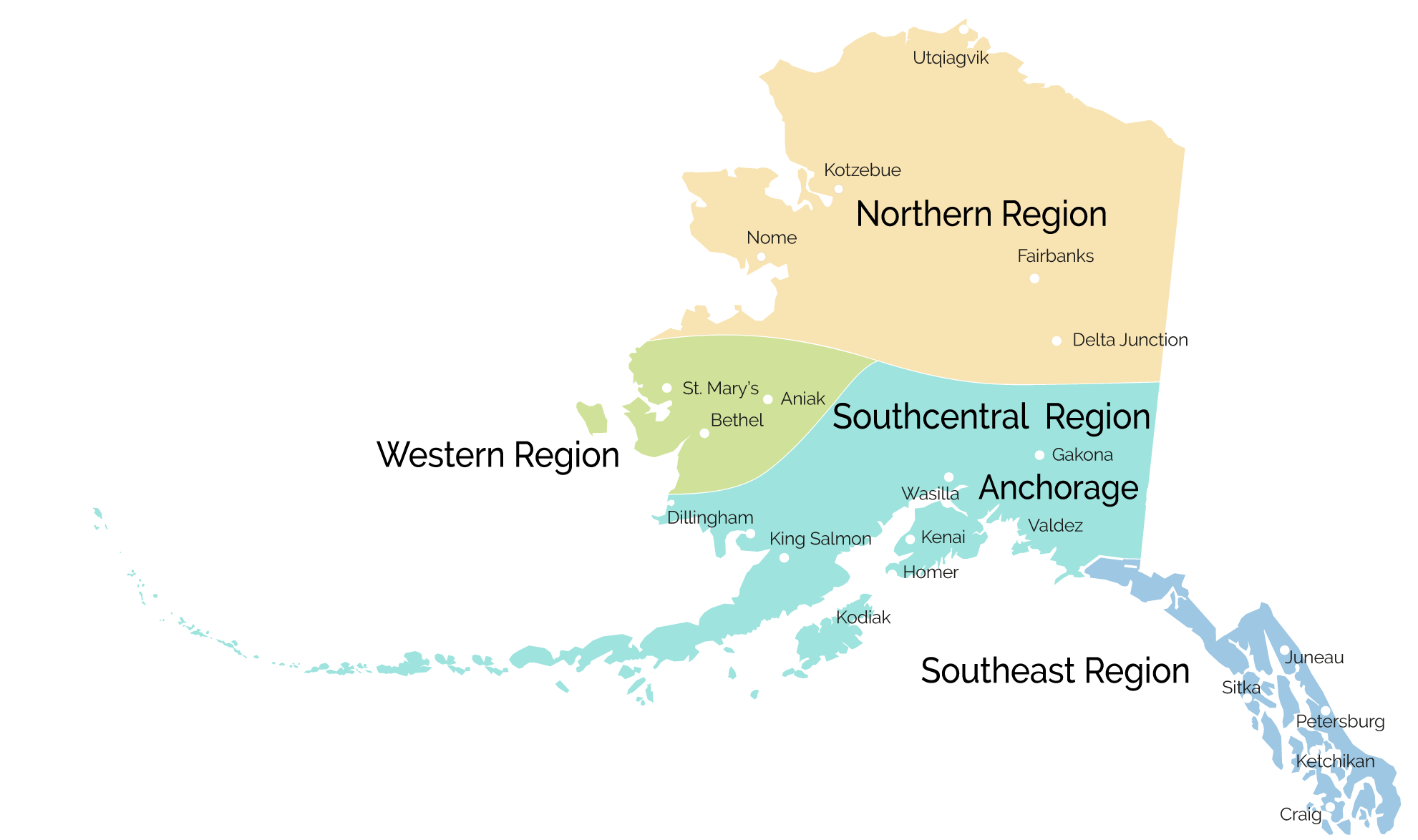 Map of OCS Regions